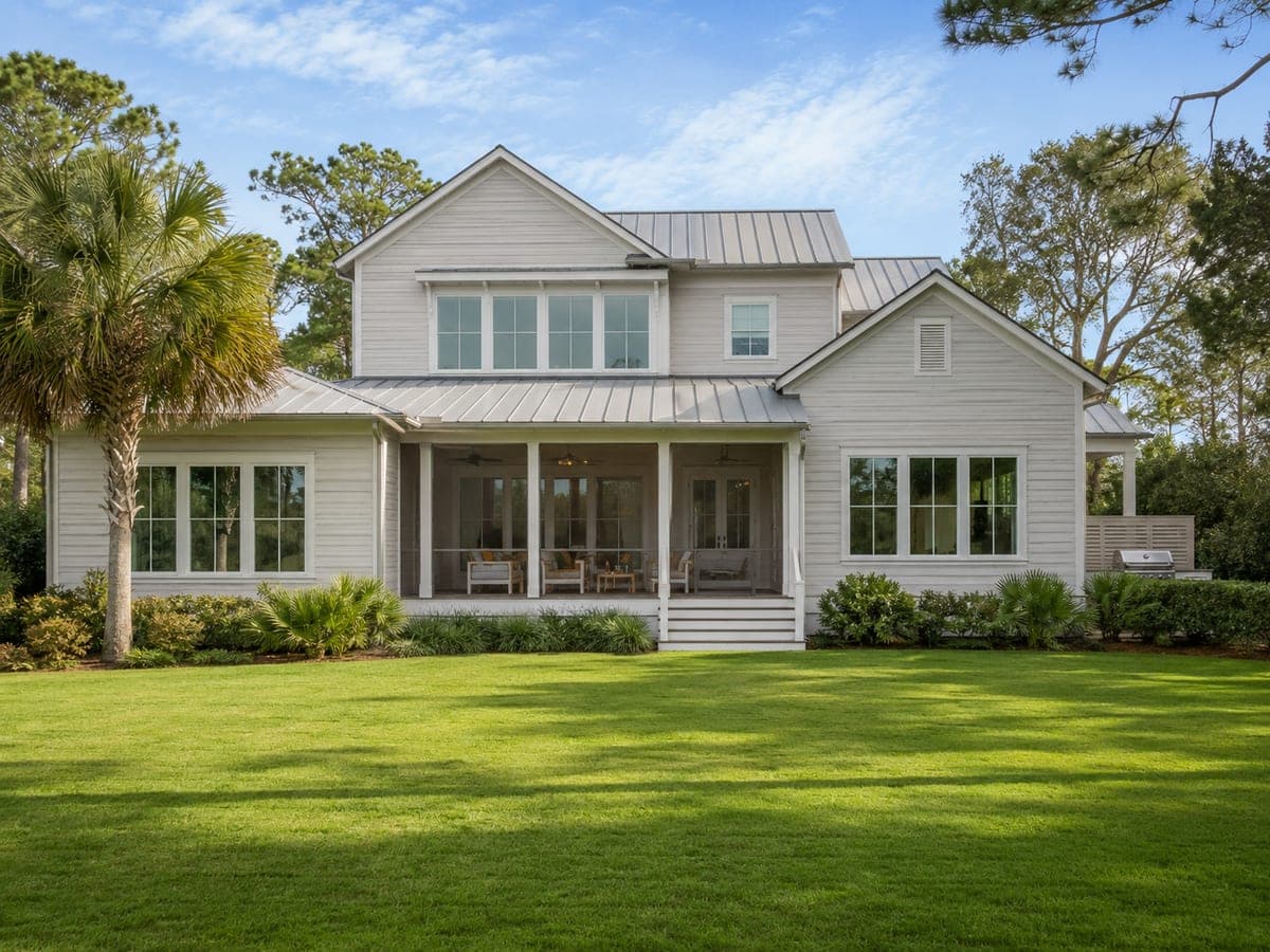 Before: natural grass lawn