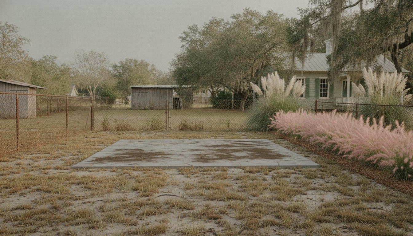The Shem Creek Yard before the makeover.